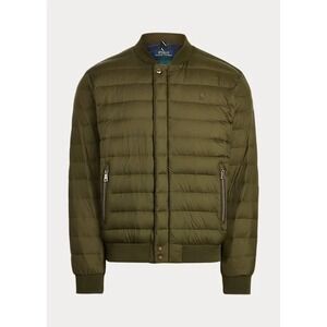 Polo Ralph Lauren Mens Size Small Green Duck Down Packable Bomber Puffer‎ Jacket